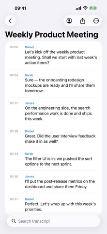 TalkScript - voice to script screenshot