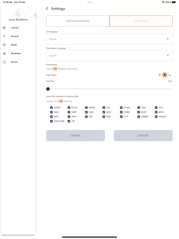 Learn Buddhism iPad screenshot 10 - Education app