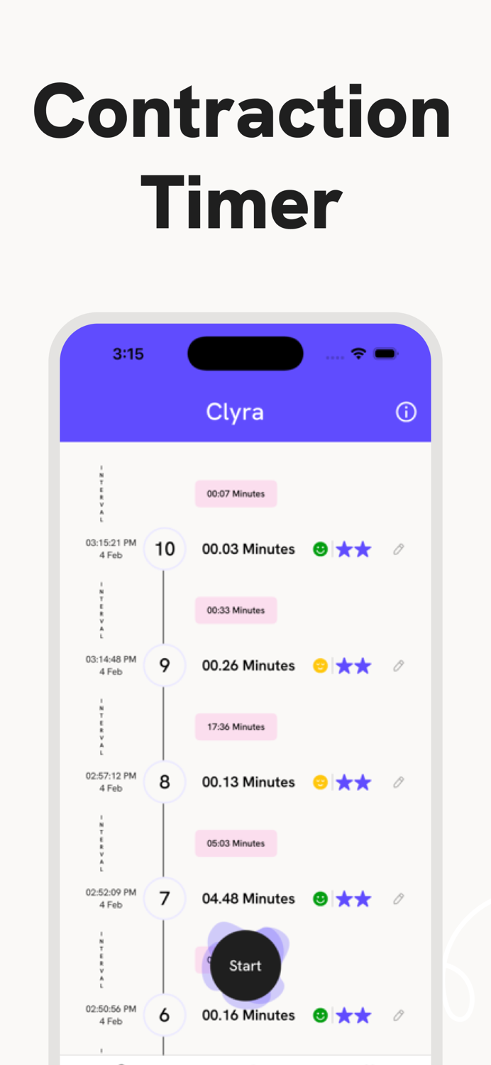 Contraction Tracker - Clyra