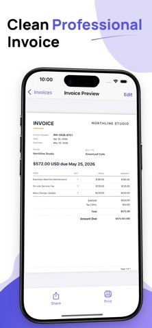 Easy Invoice Maker:Invoice Man iPhone screenshot