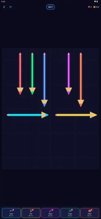 Pencil Line Path Puzzle Game screenshot 2