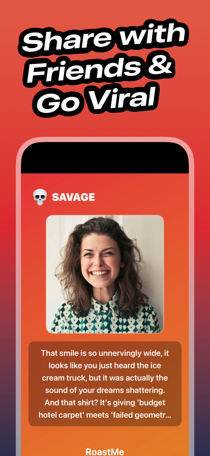 AI Roast App - RoastMe