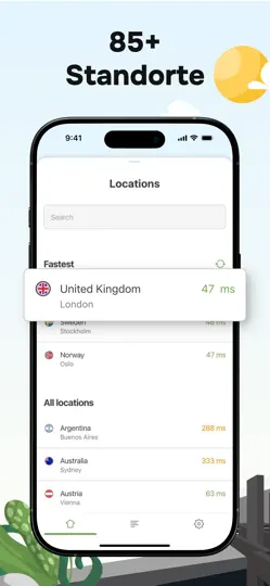 Screenshot von AdGuard VPN: Free Your Privacy auf dem iPhone 5
