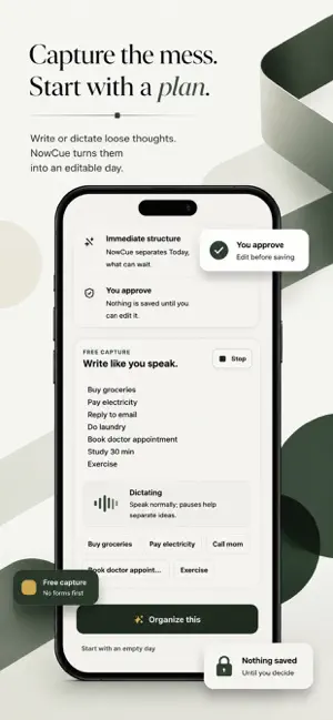 NowCue: Daily Planner screenshot 1