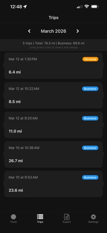 MileageTracker3000 screenshot 1