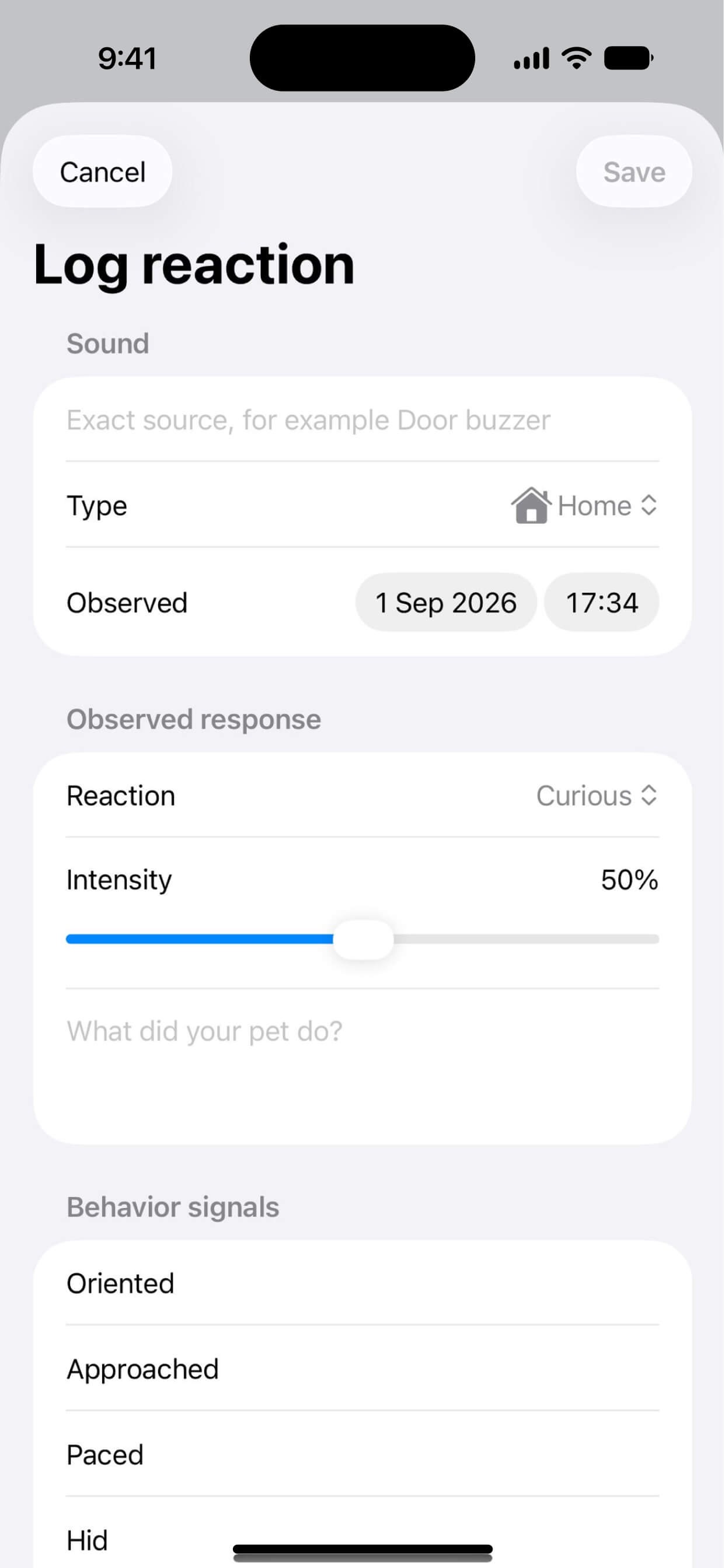 Screenshot 4 of SoundReactionPet