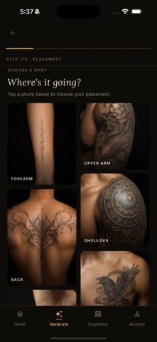 MyInk - AI Tattoo Design iPhone screenshot