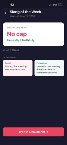 LingualShift: Language Shifter iPhone screenshot