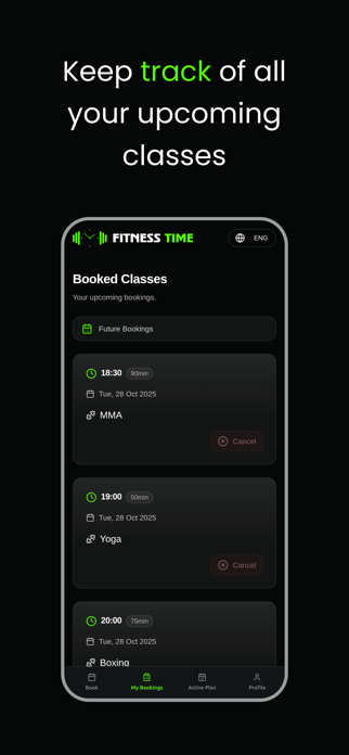 Fitness Time Mobile Screenshot 2 of 3