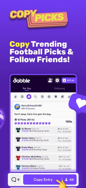 Dabble - Real Money Pick 'Em screenshot 5