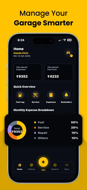 GarageBook: Car & Bike Expense screenshot 1