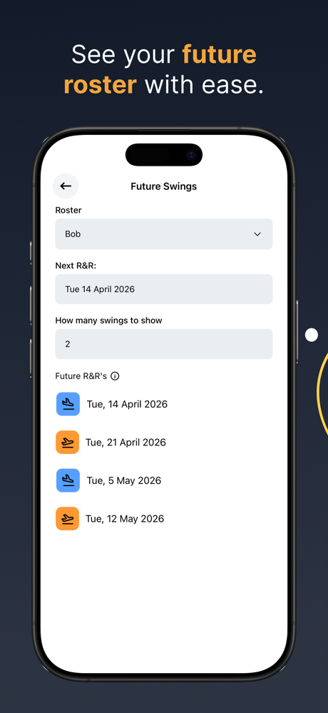 FIFO Clock: Roster Planner screenshot 6