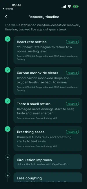 VapeZero: Quit Vape Tracker screenshot 1