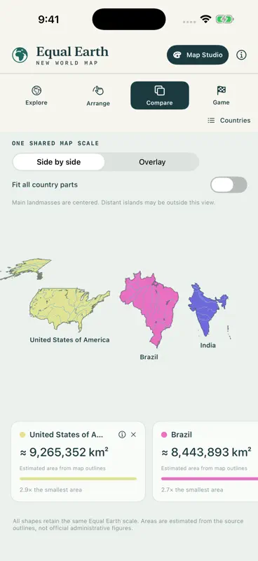 Equal Earth: World Map Studio screenshot 8 of 10