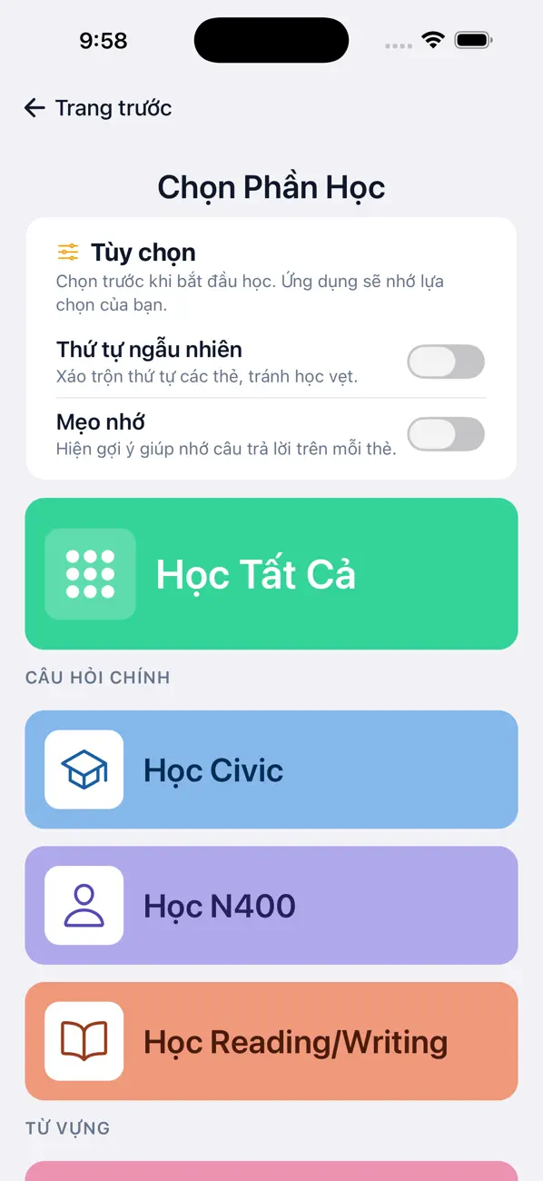 Screenshot #2 pour Thi Quốc Tịch Mỹ