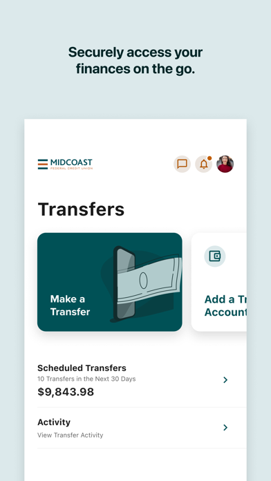 Midcoast FCU Mobile Banking Screenshot