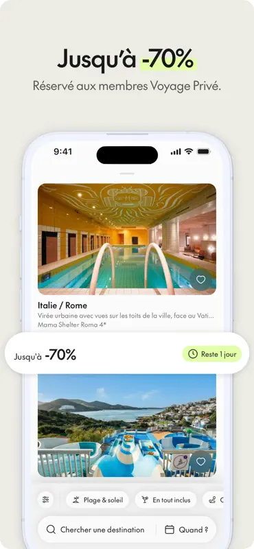 Voyage Privé : Vols et Hôtels screenshot 4 of 6