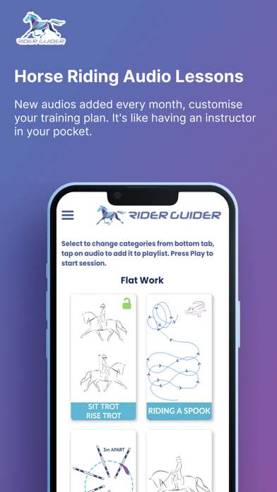 Rider Guider Equestrian App Screenshot