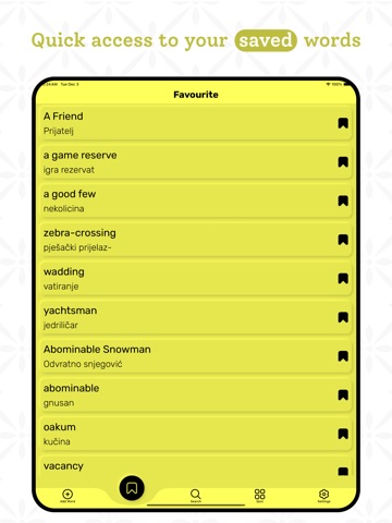 Croatian Dictionary iPad screenshot