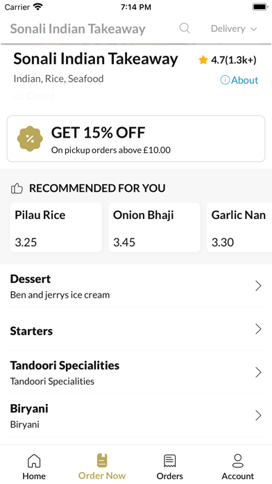 Sonali Indian Takeaway Screenshot