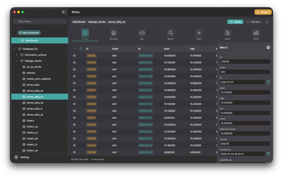 #2. XPane - Enjoy your data (macOS) Ved: 13apps