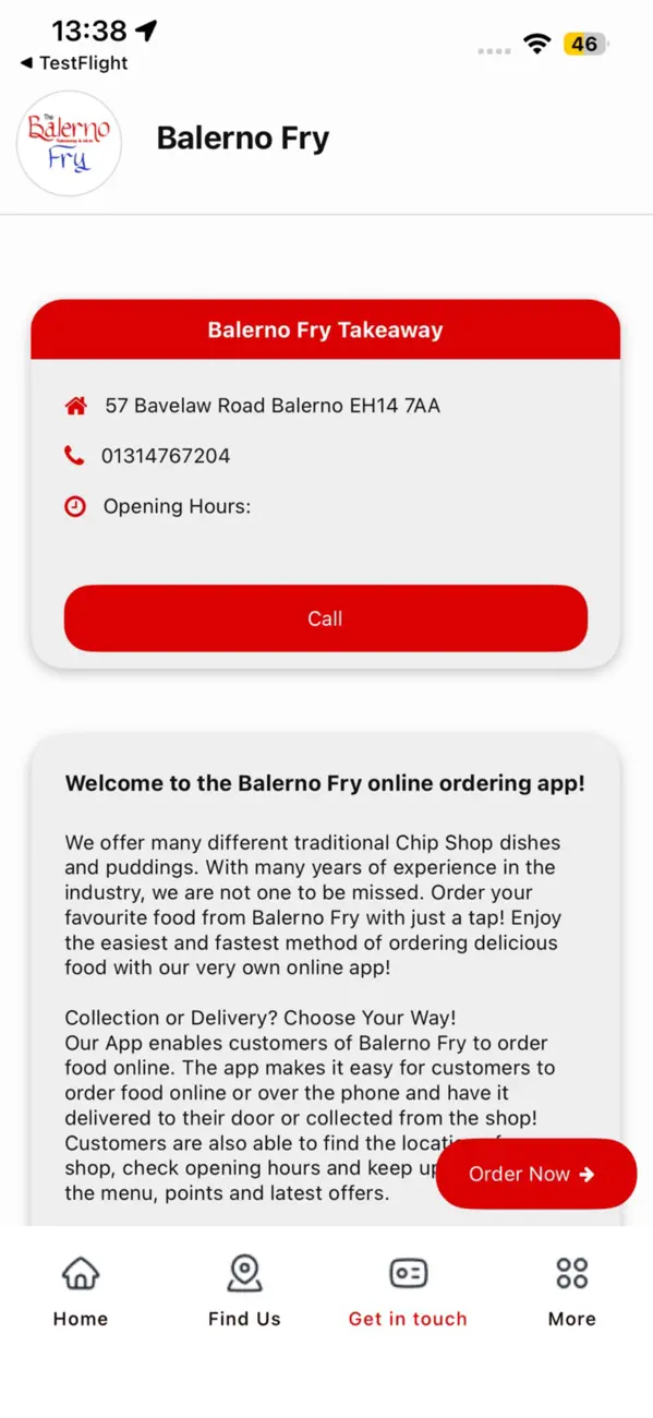 Screenshot #3 pour Balerno Fry Takeaway