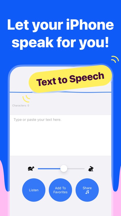 Type & Speak - Text to Speech screenshot-0