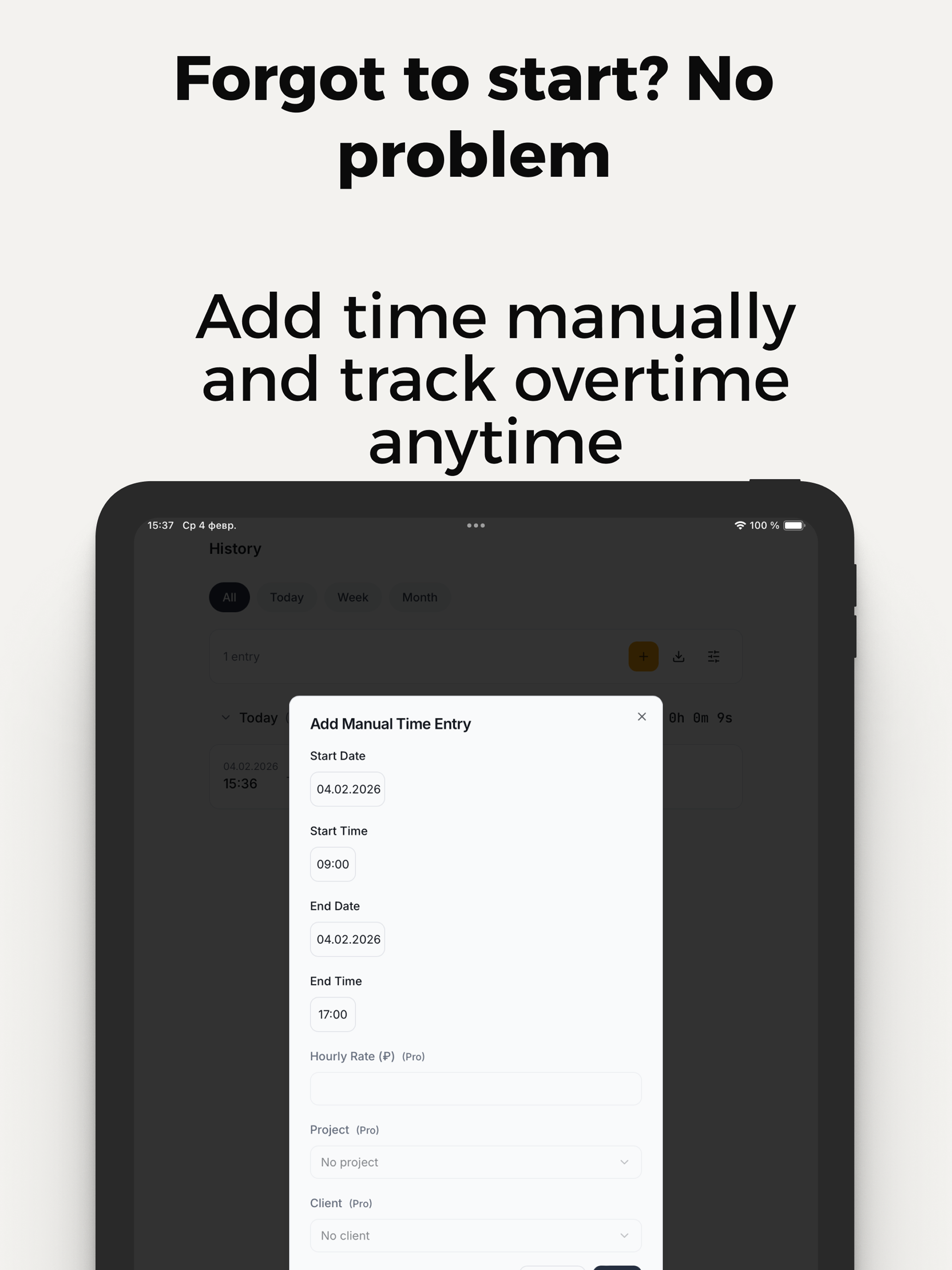 Work Hours Time Tracker screenshot 8