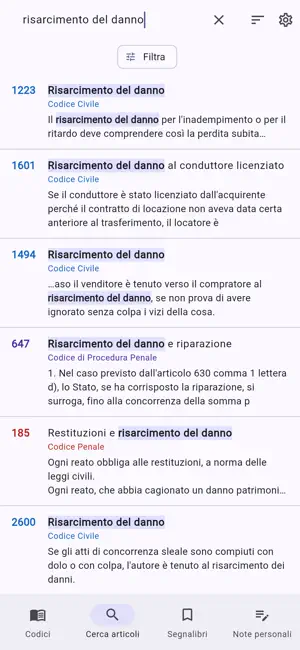 Codici giuridici italiani 2026 screenshot 4