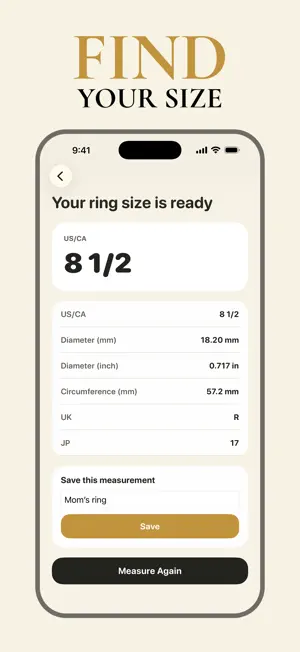 Ring Sizer - Ring Size Finder screenshot 1