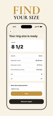 Ring Sizer - Ring Size Finder Screenshot 1 of 5