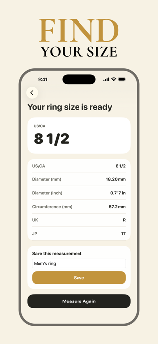 Ring Sizer - Ring Size Finder Screenshot 1 of 5