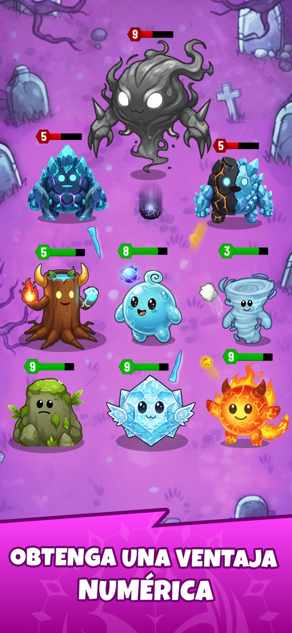 Elemental Merge Game iOS Mod IPA screenshot 3 - iOS game interface