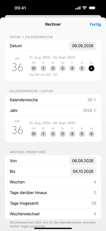 Kalenderwoche KW screenshot 3 of 5