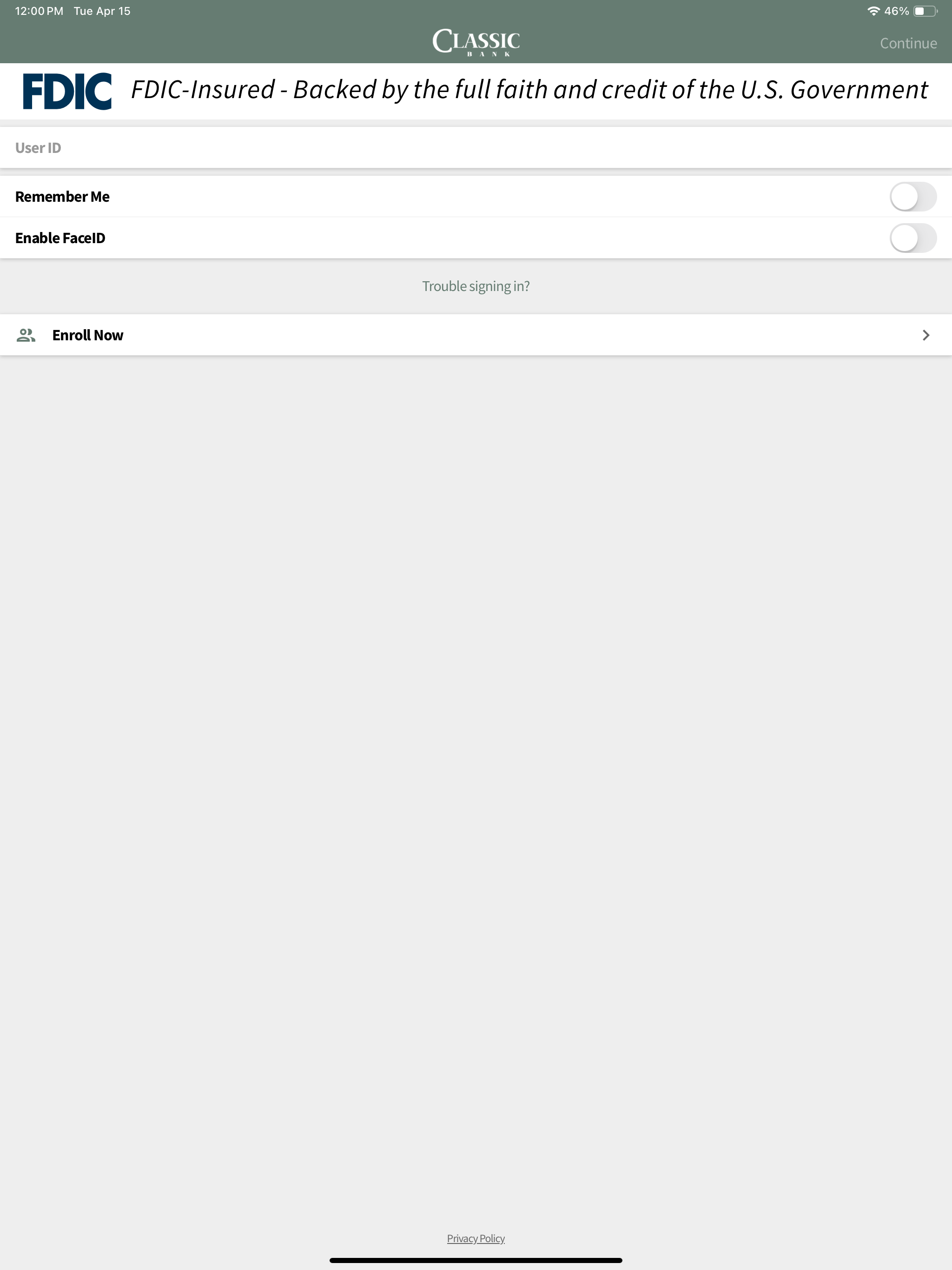 Classic Bank Mobile screenshot 9