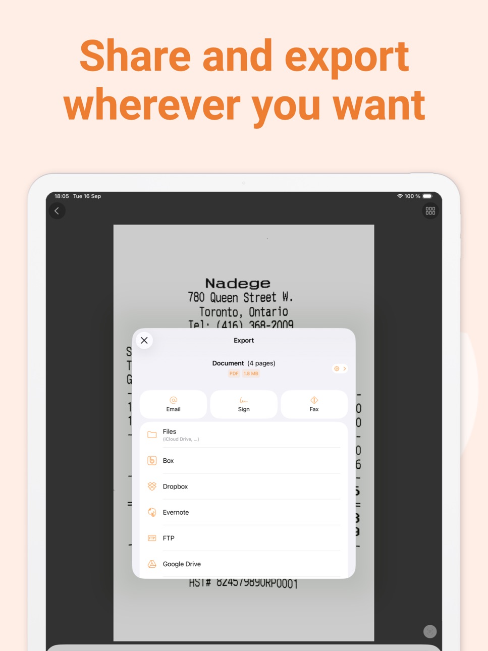 iPad screenshot