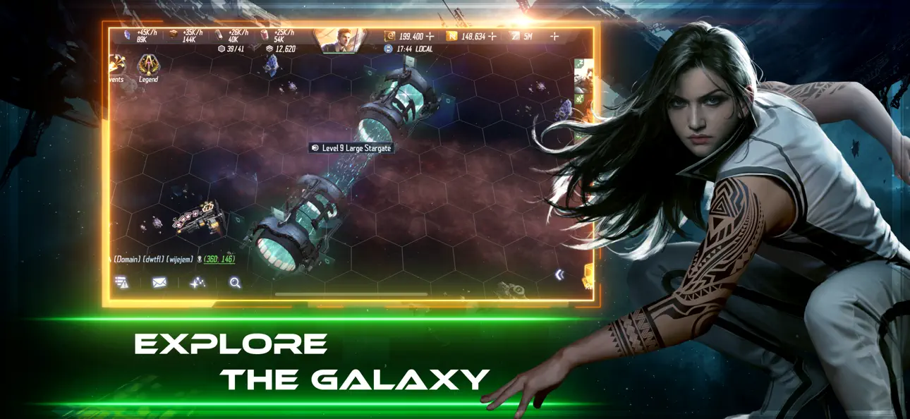 EVE Galaxy Conquest iOS Mod IPA screenshot 3 - iOS game interface
