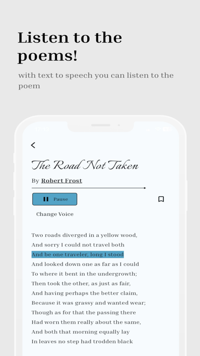 Poetry Pocket - daily poems Screenshot