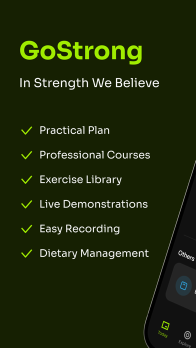 GoStrong: Gym Workout Planner Screenshot