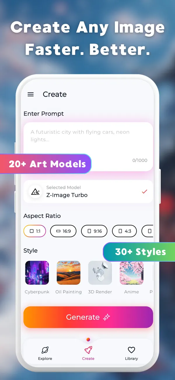 Screenshot #3 pour LUNA: IA Photo, Image & Chat