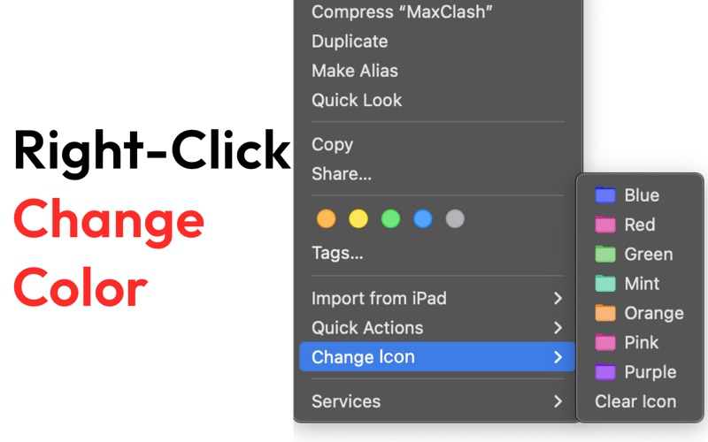 Screenshot #1 pour Folder Color Changer:RightMenu