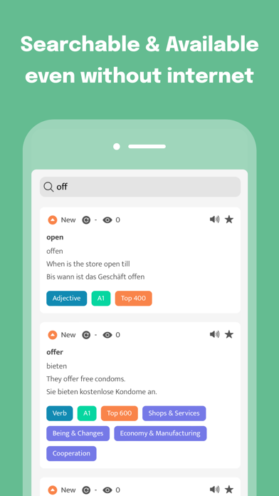Most Common German Words iPhone screenshot 6 - Education app