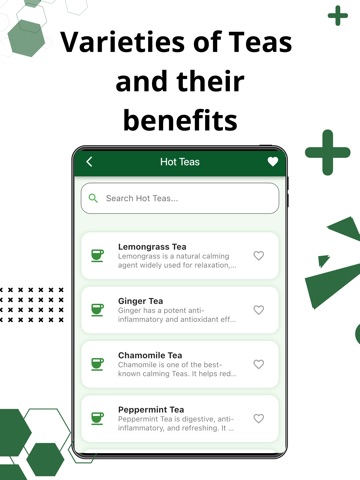 Healthy Tea Recipes & Benefits iPad screenshot