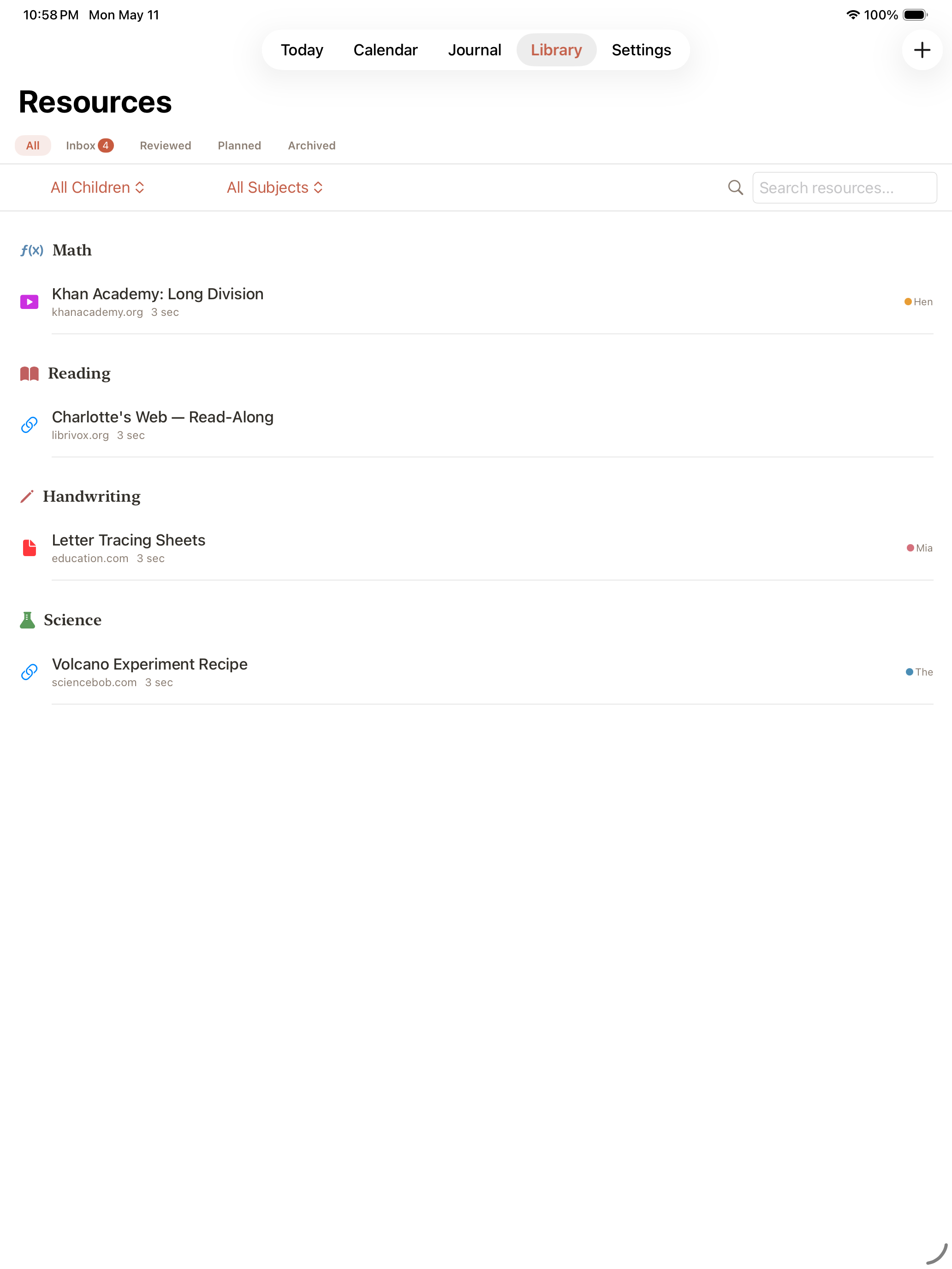 Primer Homeschool App
