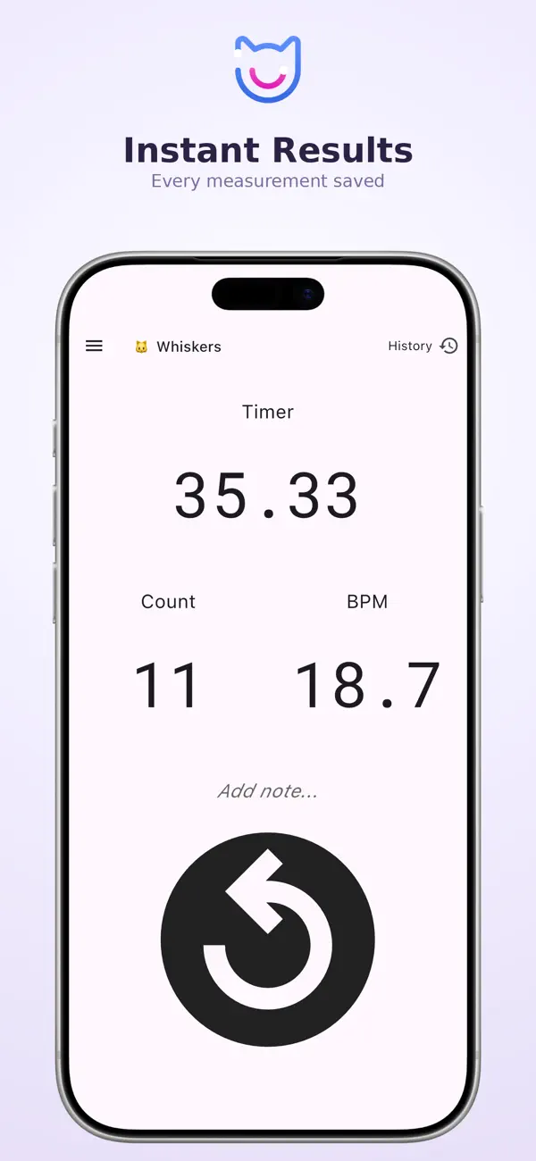 Screenshot #2 pour Breaths Per Minute