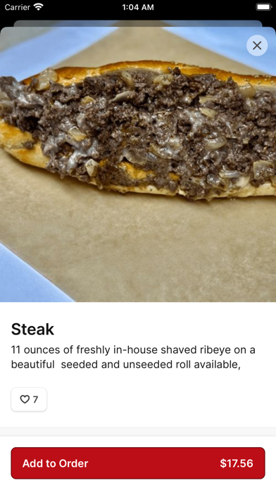 Stoli's Steaks iPhone screenshot 3 - Food & Drink app