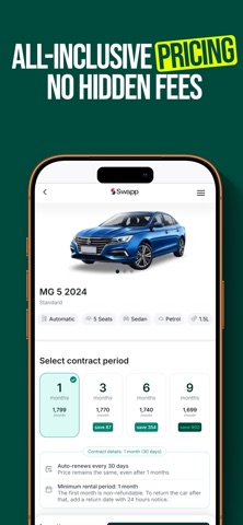 Swapp - Car rentals simplified screenshot