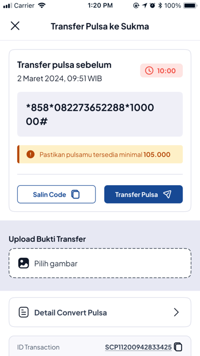 Sukma Convert - Tukar Pulsa Screenshot