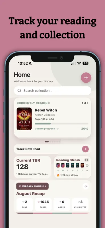 Mibrary: Book Tracker & TBR screenshot 2 of 7
