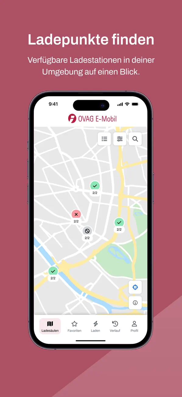 Screenshot #1 pour OVAG E-Mobil